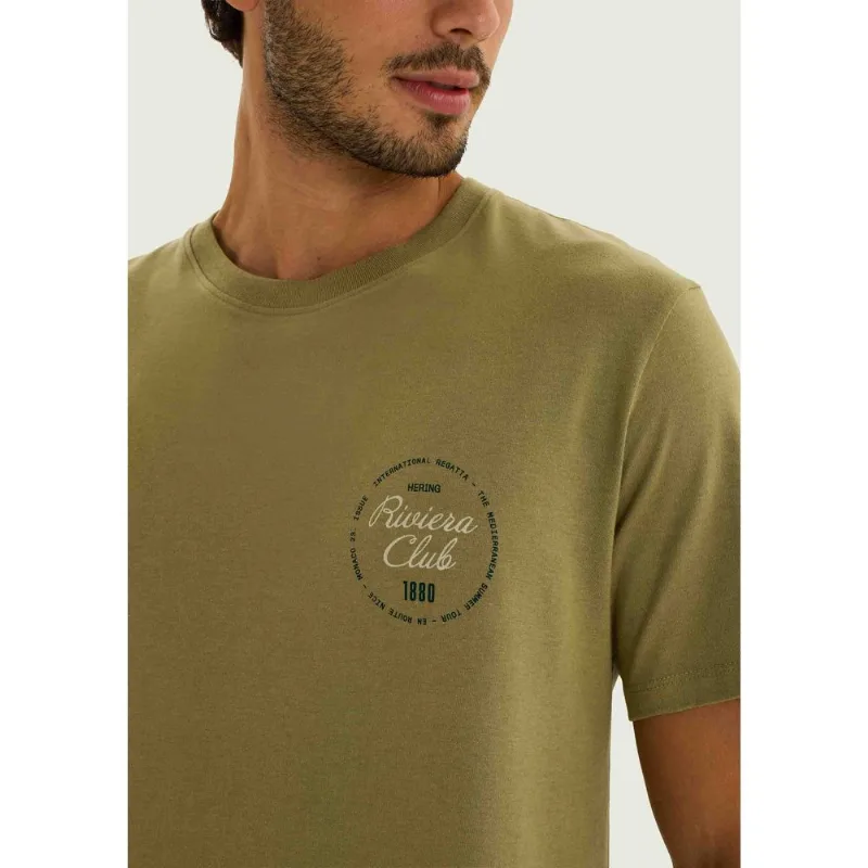 Camiseta Masculina Manga Curta Com Estampa - Verde G