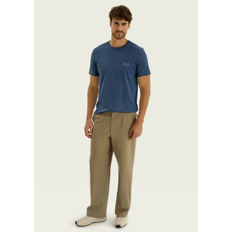 Camiseta Masculina Comfort Com Estampa - Azul M