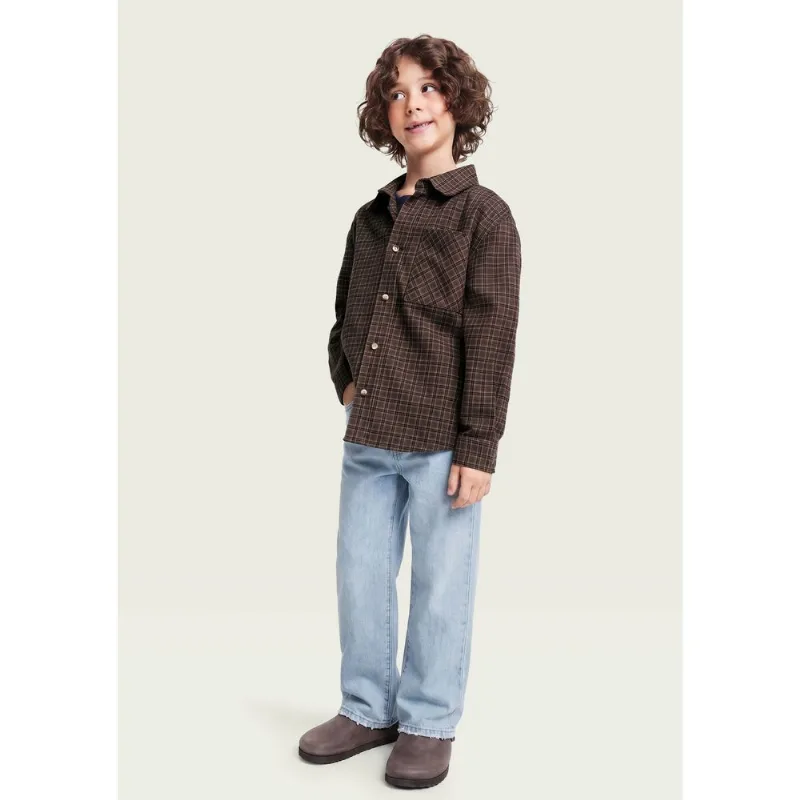 Calça Jeans Infantil Menino Reta - Azul 012