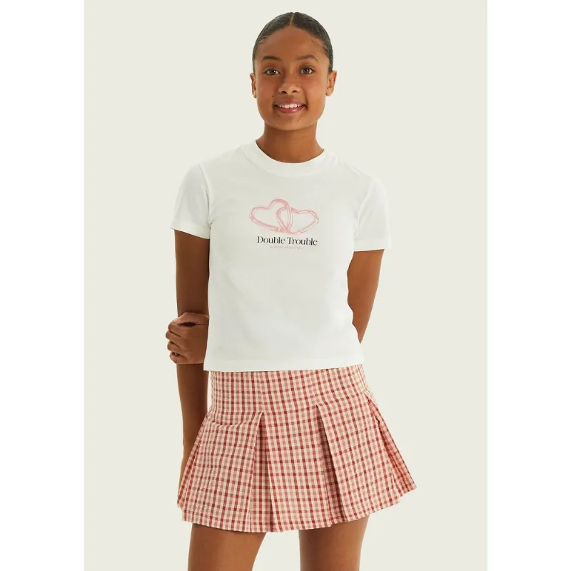 Camiseta Teen Ampla Com Estampa - Off white XP