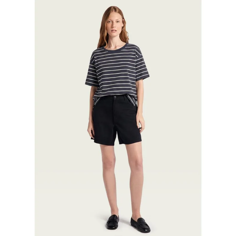 Blusa Feminina Em Malha Listrada - Azul G