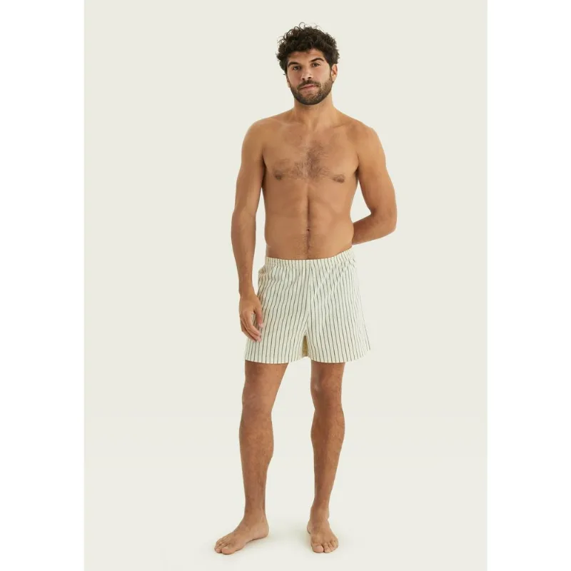 Cueca Samba Canção Estampada + Saquinho Presenteável - Creme XG