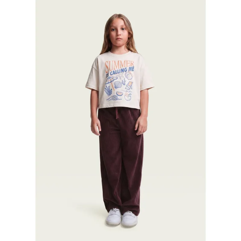 Blusa Infantil Menina Super Cotton Estampada - Off white 002