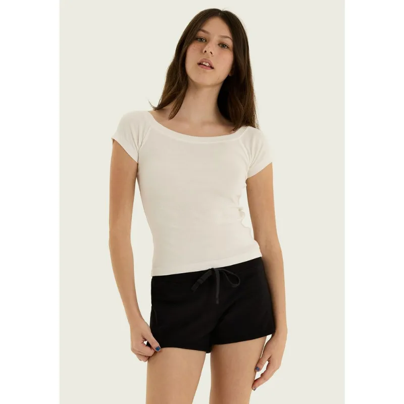 Blusa Teen Ombro A Ombro - Off white G