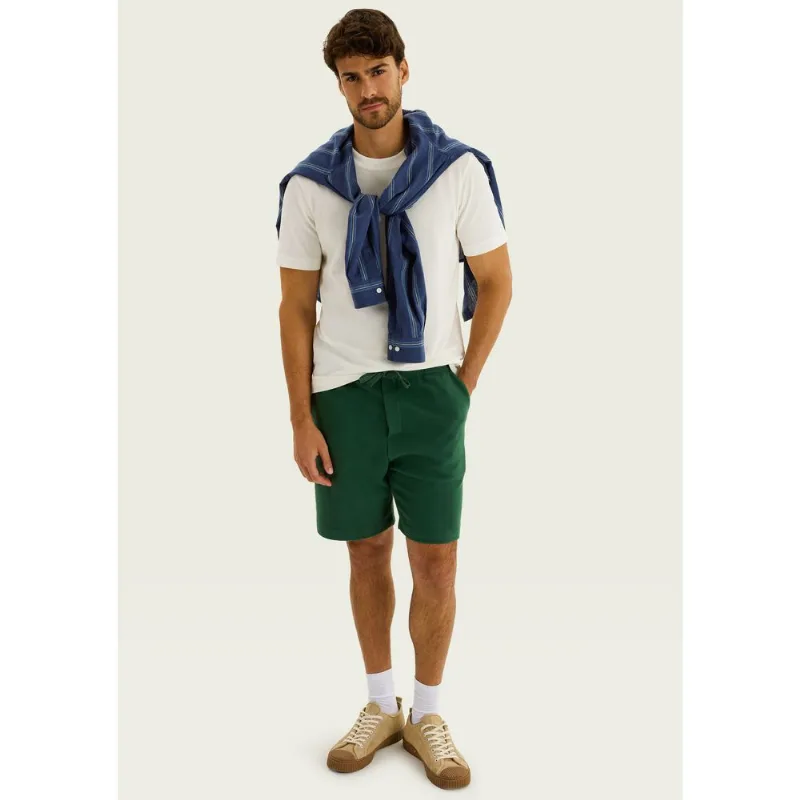 Bermuda Masculina Reta Em Malha Ottoman - Verde M