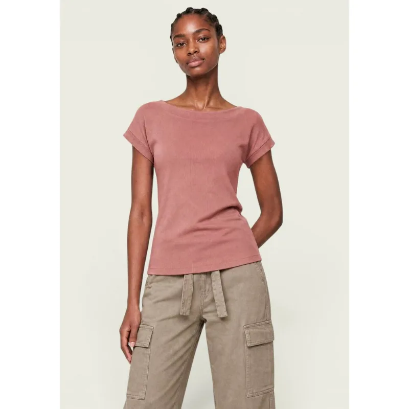 Blusa Feminina Em Ribana Canelada - Rosa M