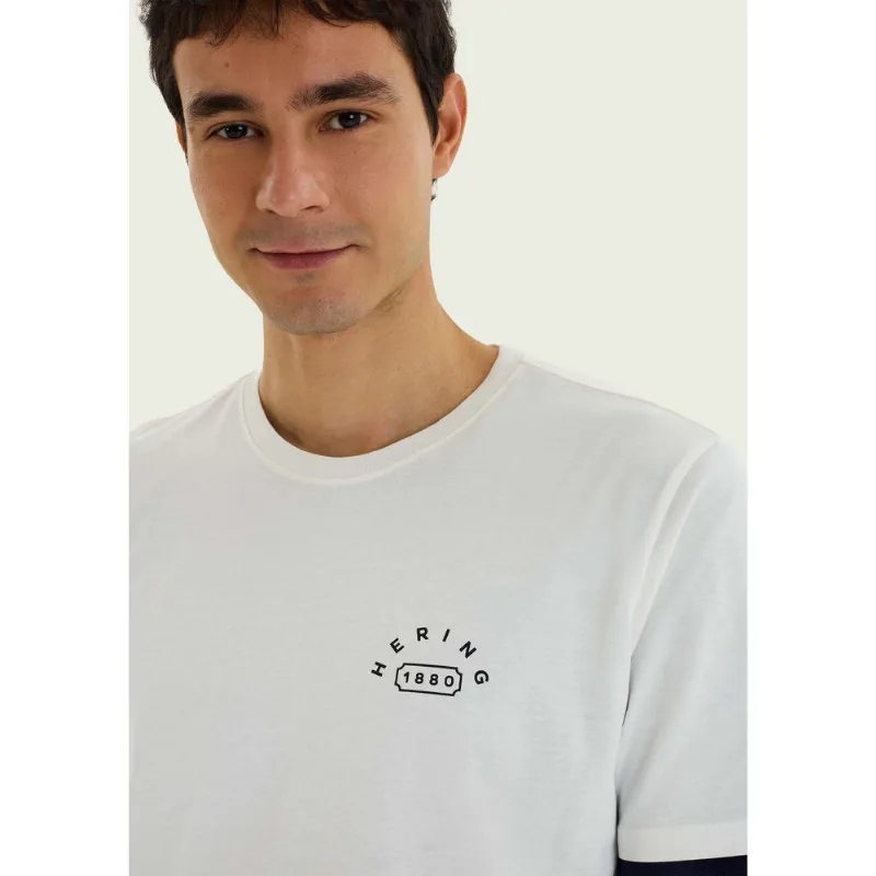 Camiseta Masculina Com Estampa Em Malha Premium - Off white G