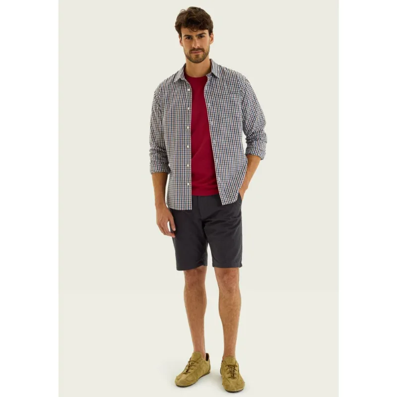 Camiseta Básica Masculina World Com Bordado - Vermelho M