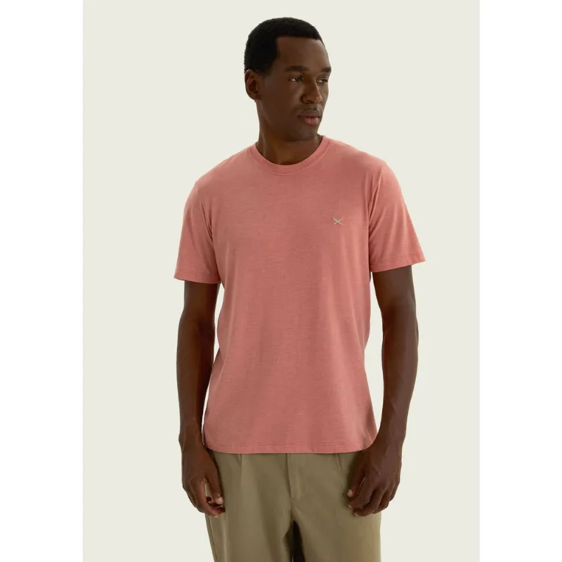 Camiseta Básica Masculina World Com Bordado - Vermelho M