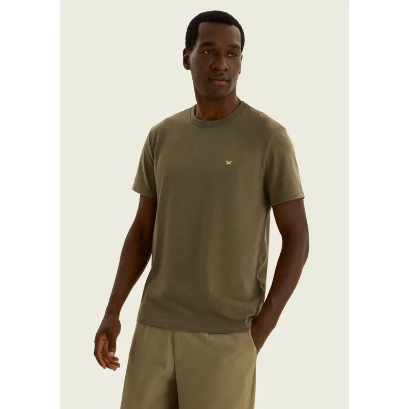 Camiseta Básica Masculina World Com Bordado - Verde XXG