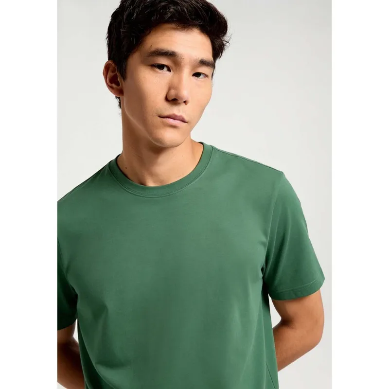 Camiseta Básica Masculina Comfort Super Cotton - Verde XXG