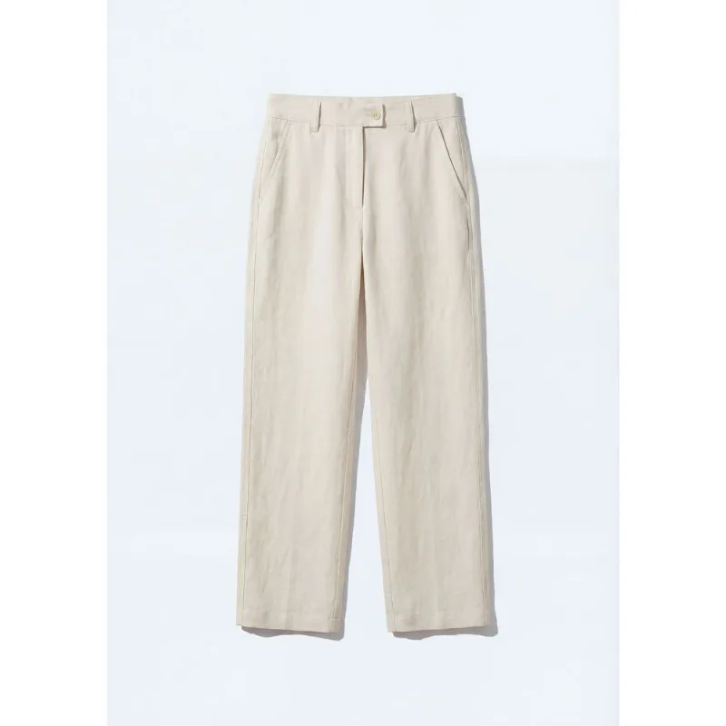 Calça Feminina Alfaiataria Em Peach Touch - Off white 036