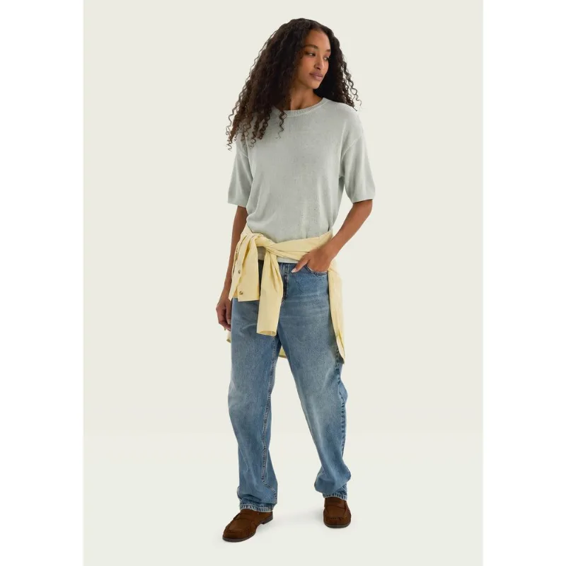 Blusa Feminina Evasê Em Tricô - Off white G