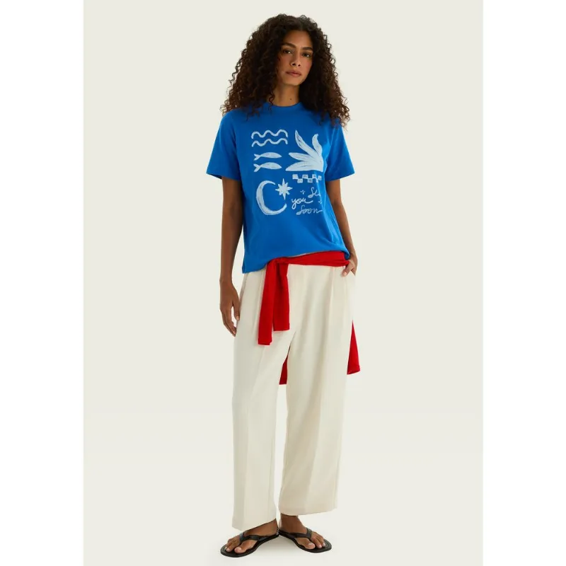 Calça Feminina Reta Em Alfaiataria - Off white 046