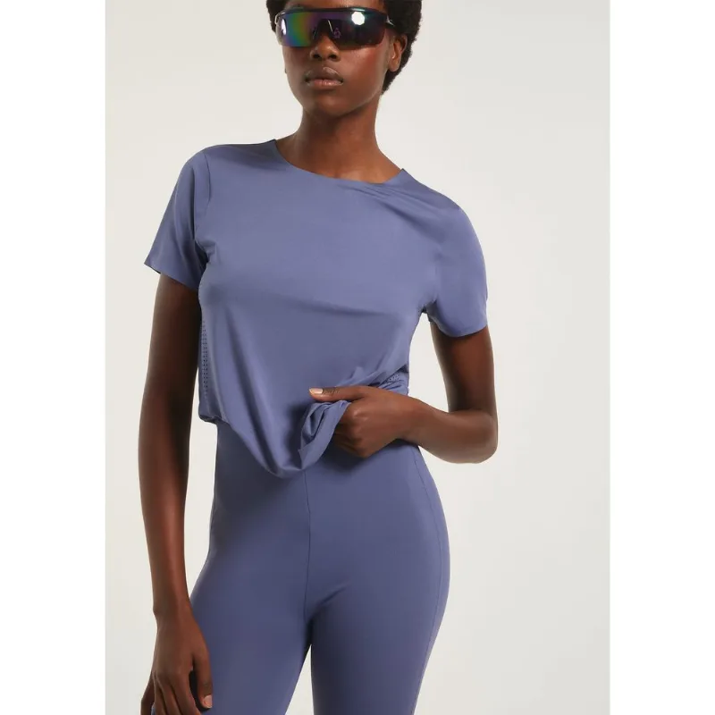 Camiseta Esportiva Feminina Alta Performance - Azul XG