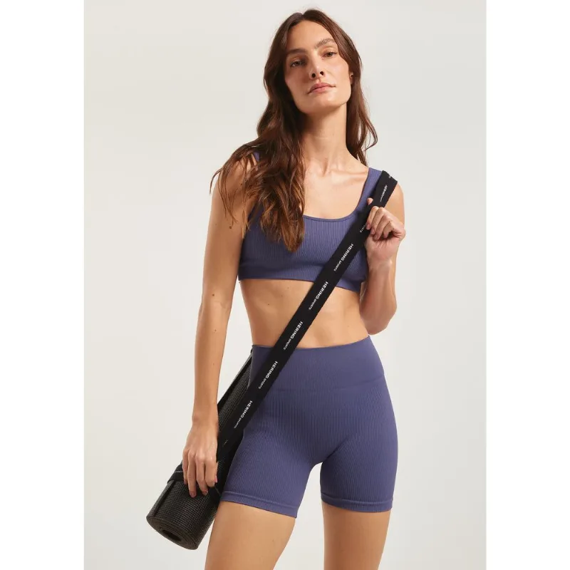 Bermuda Esportiva Feminina Biker Sem Costura - Azul XG