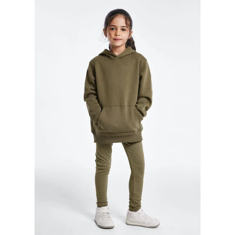 Calça Legging Básica Infantil Menina Em Ribana - Verde 012