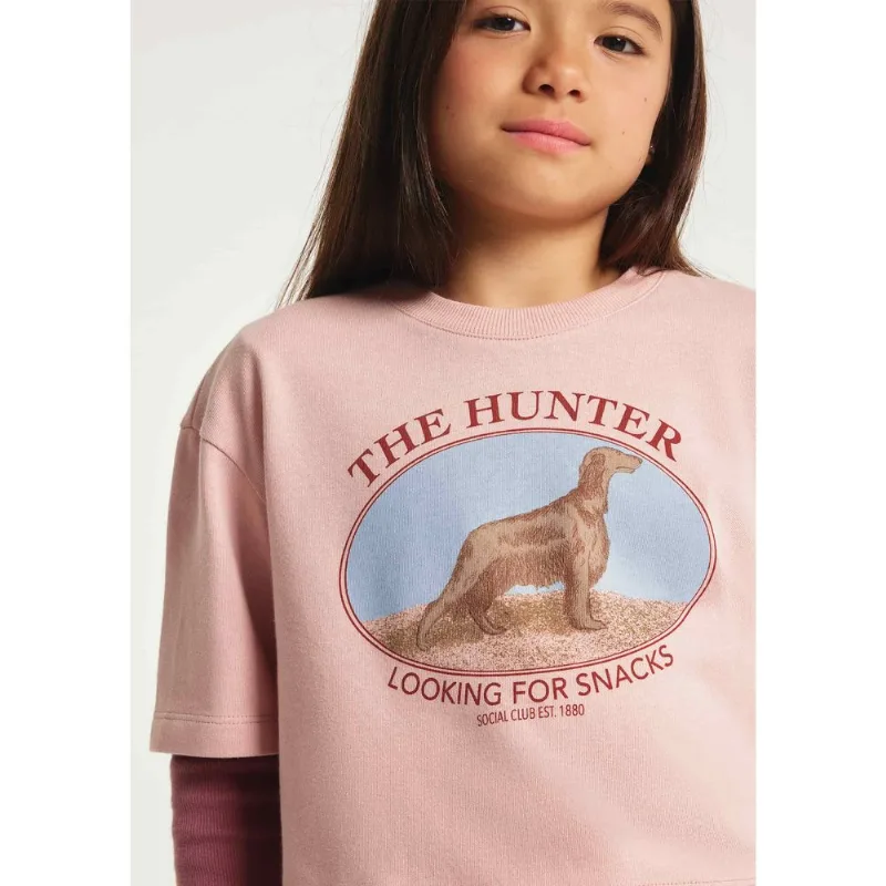 Blusa Infantil Menina Box Oversized Super Cotton - Rosa 004