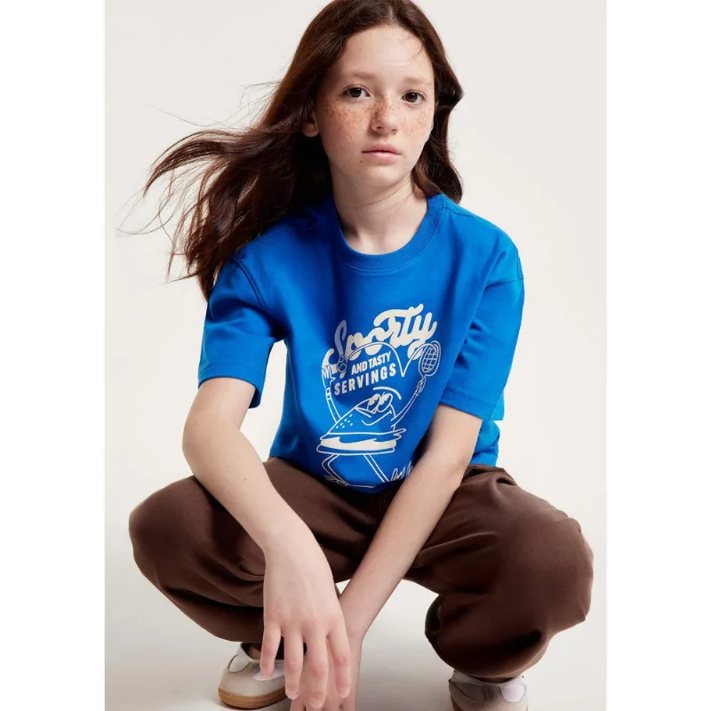 Camiseta Infantil Menino Estampada - Azul 014