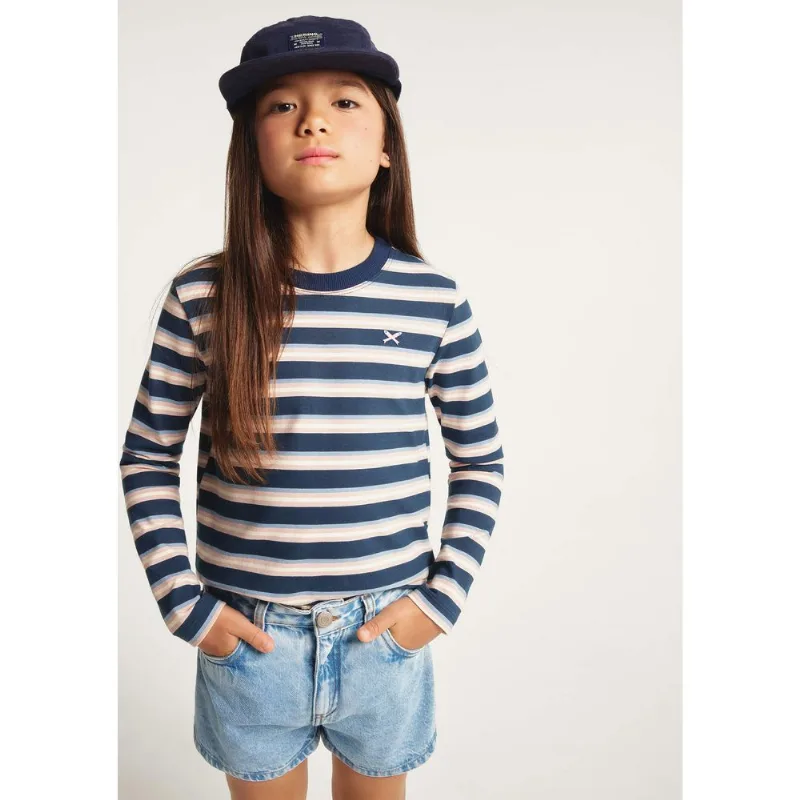 Blusa Infantil Menina Manga Longa Listrada - Azul 006