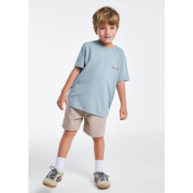 Camiseta Infantil Menino Regular Estampada - Azul 004