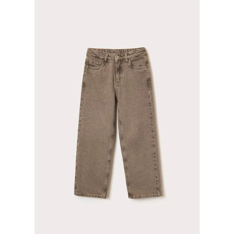 Calça Jeans Infantil Menina Skater Fit - Cinza 006