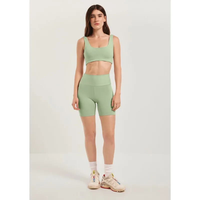 Bermuda Feminina Esportiva Biker Com Fio LYCRA® - Verde G