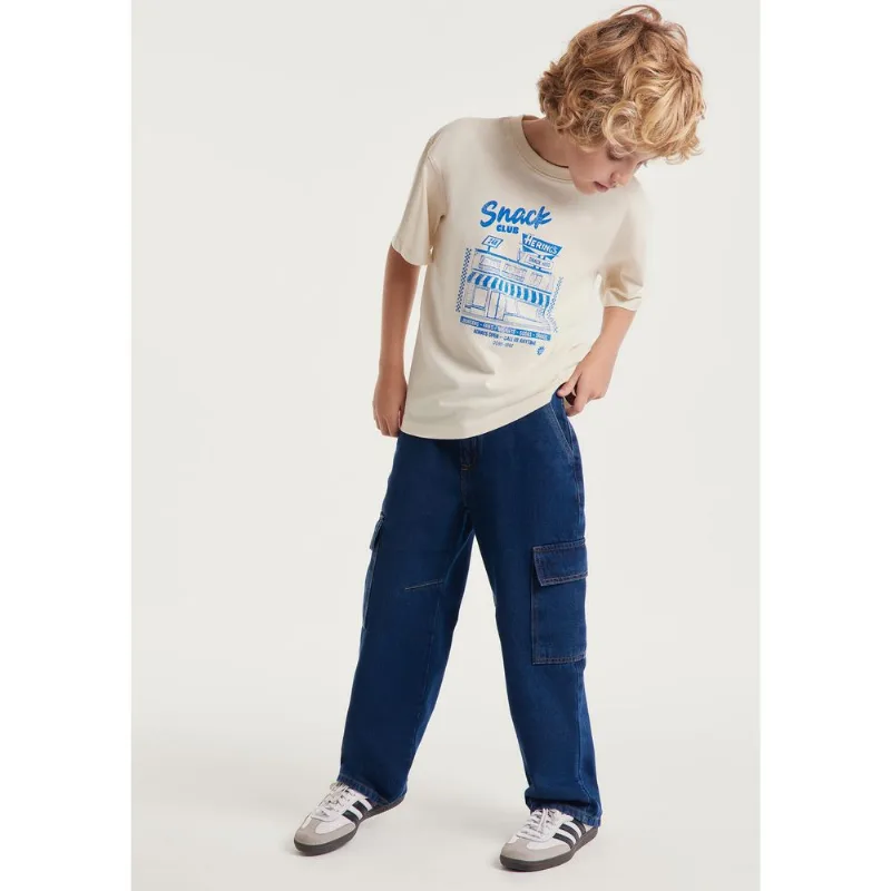 Calça Jeans Infantil Menino Reta - Azul 006