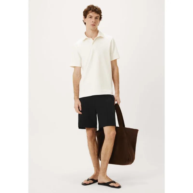 Bermuda Masculina Chino Em Malha Premium - Preto XG
