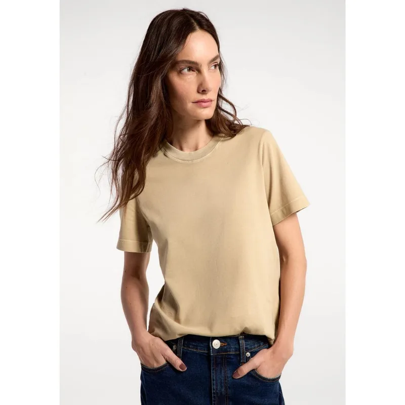 Camiseta Básica Feminina Estonada Soft - Verde P