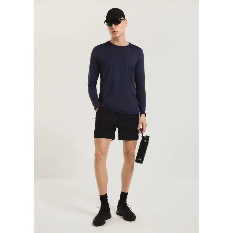 Camiseta Esportiva Masculina Manga Longa Proteção Uv - Azul M