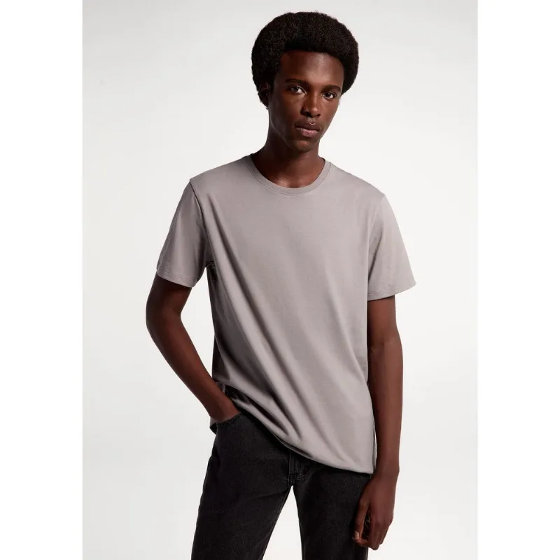 Camiseta Básica Masculina Comfort Super Cotton - Cinza XXG