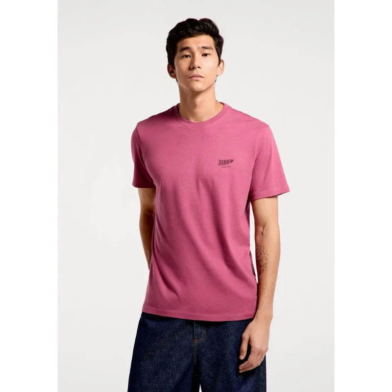 Camiseta Masculina Manga Curta Com Estampa - Rosa EXG