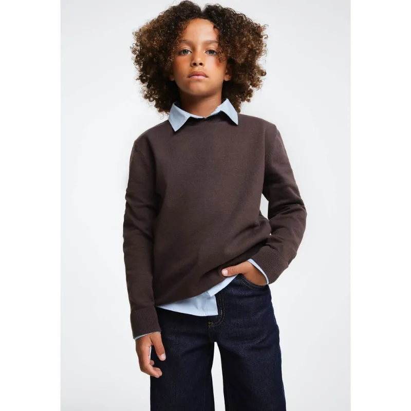 Suéter De Tricô Infantil Menino - Marrom 006