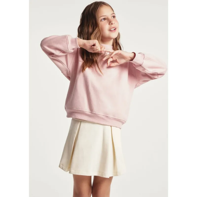 Blusão Infantil Menina Moletom Peluciado - Rosa 008
