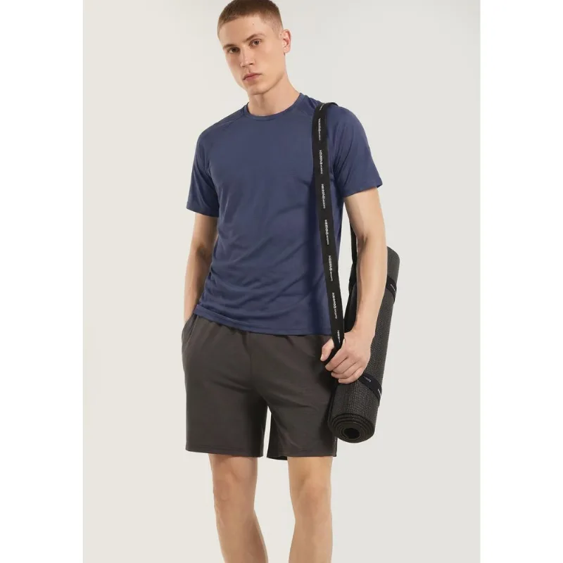Camiseta Esportiva Masculina Manga Curta Raglan - Azul XG