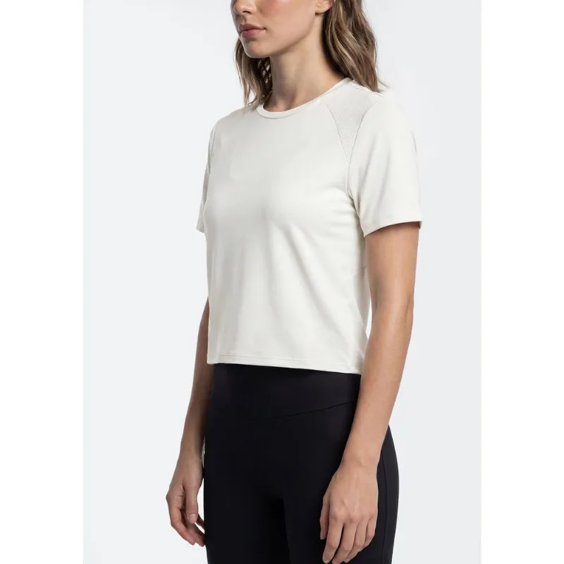 Camiseta Esportiva Feminina Secagem Rápida - Off white M