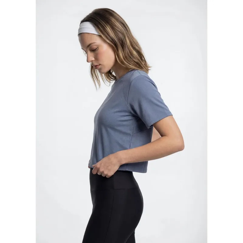 Camiseta Esportiva Feminina Secagem Rápida - Azul XG