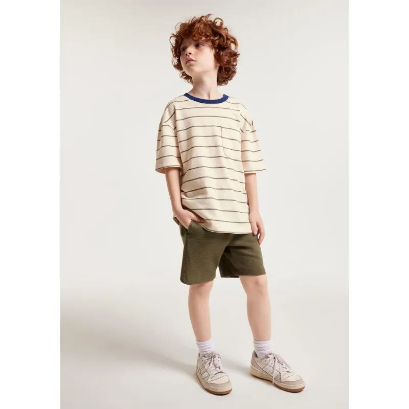 Bermuda Infantil Menino Em Interlock - Verde 004