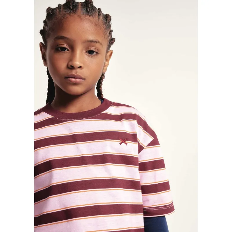 Blusa Infantil Menina Boxer Oversized - Vinho 006