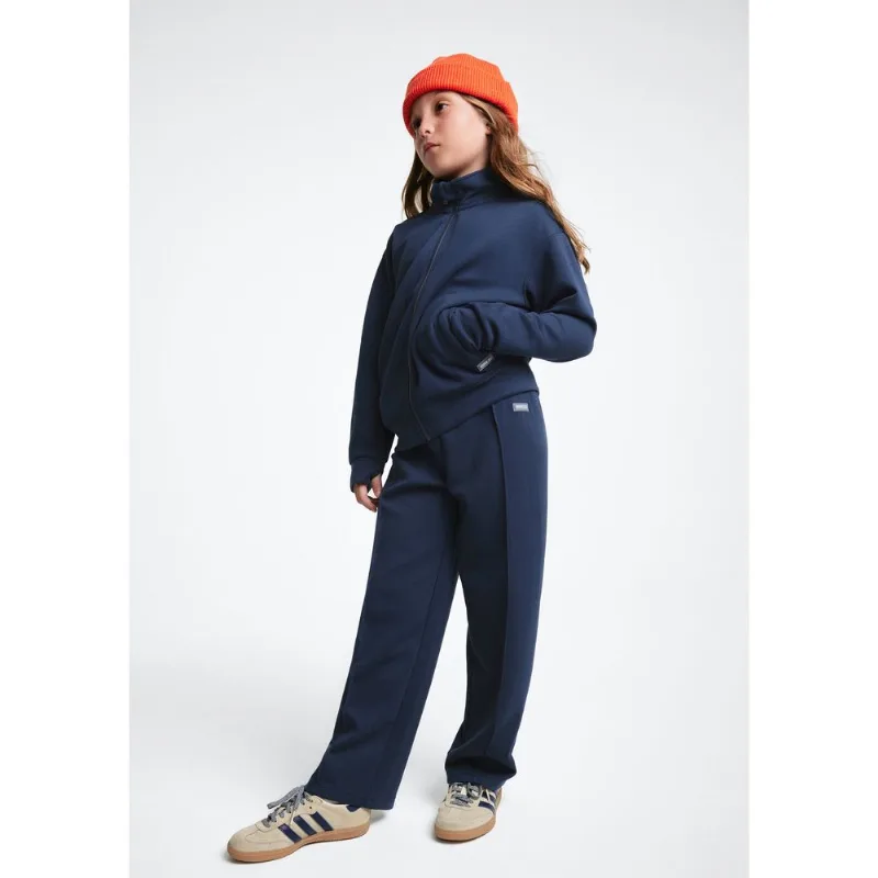 Calça Infantil Menina Em Moletom - Azul 008