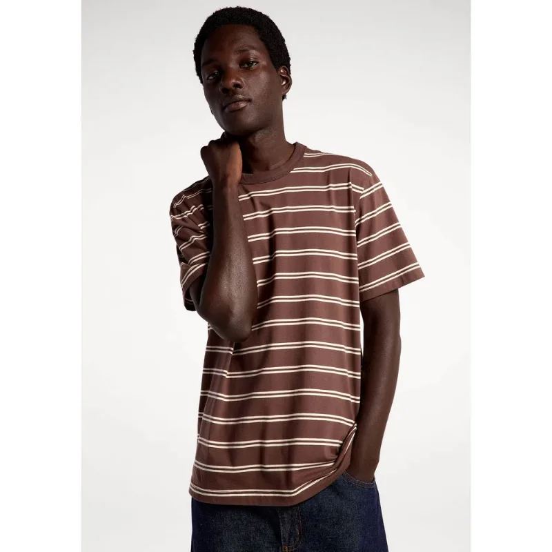Camisa Masculina Algodão Fio Tinto - Marrom XG