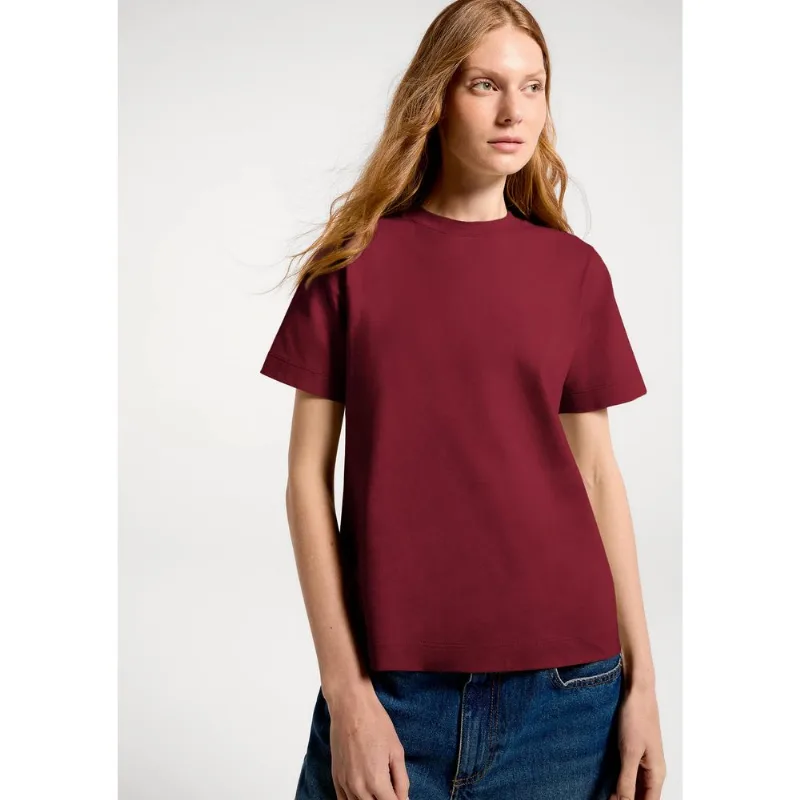 Camiseta Feminina Manga Curta Super Cotton - Vinho M