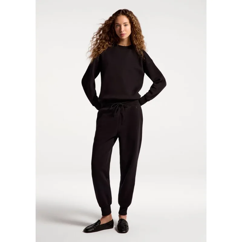 Calça Feminina Jogger Em Moletom - Preto G
