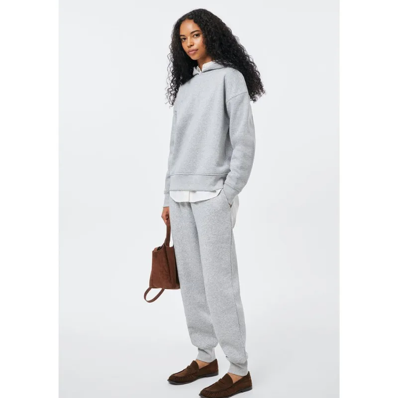 Calça Feminina Jogger Em Moletom - Cinza M