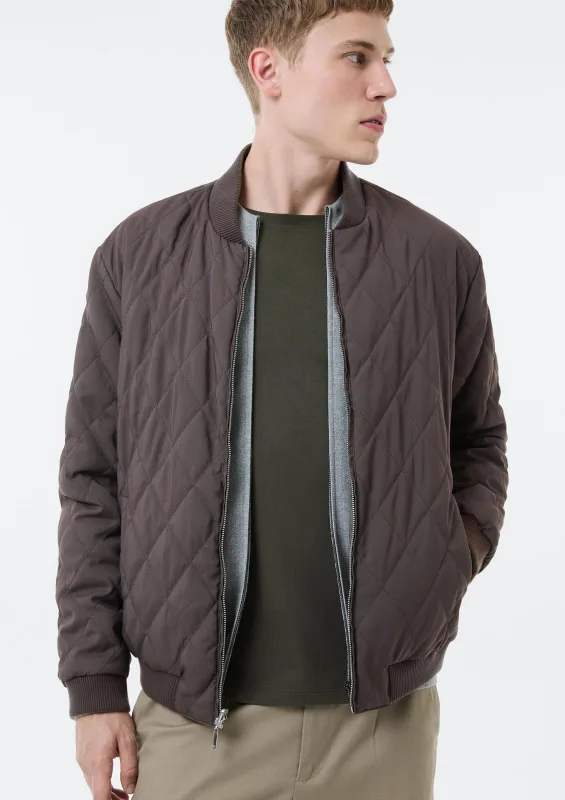 Jaqueta Masculina Puffer Dupla Face Matelassê - Verde - Hering Adulto - Jaquetas