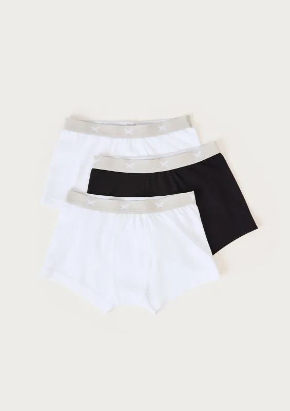 Kit Com 3 Cuecas Infantil Boxer - Multicolorido - Hering Kids - Cuecas