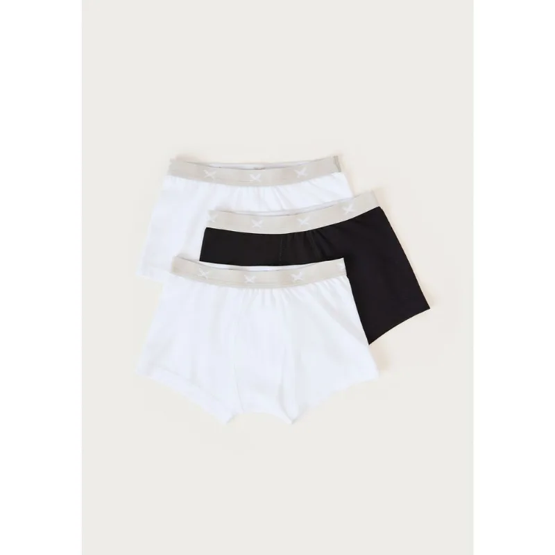 Kit Com 3 Cuecas Infantil Boxer - Multicolorido 006