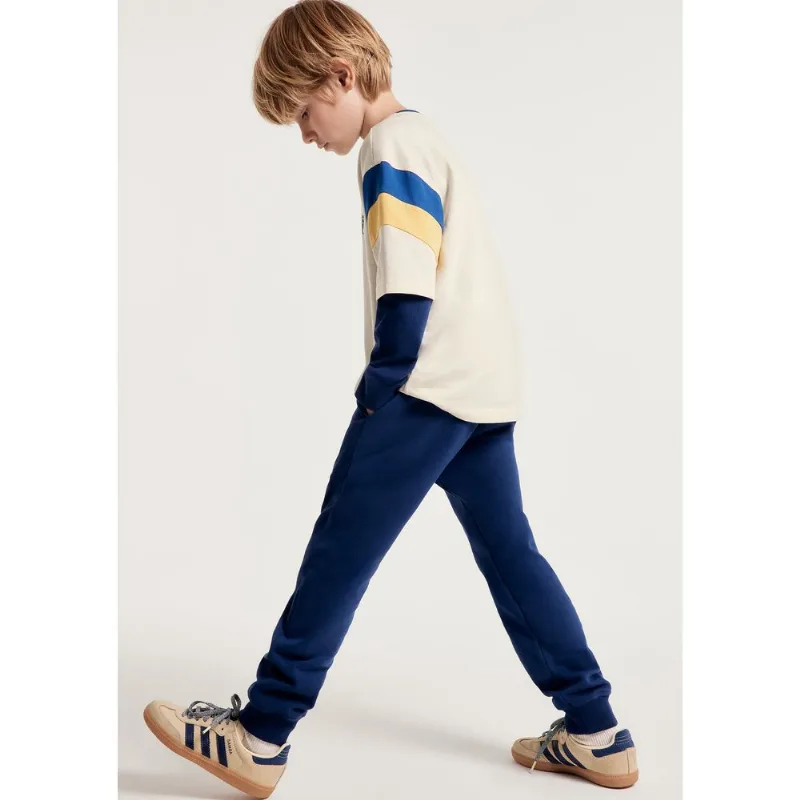 Calça Básica Infantil Unissex Jogger - Azul 006