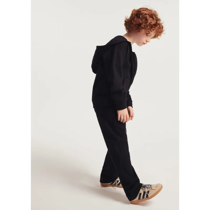 Calça De Moletom Infantil Unissex Peluciada - Preto 008